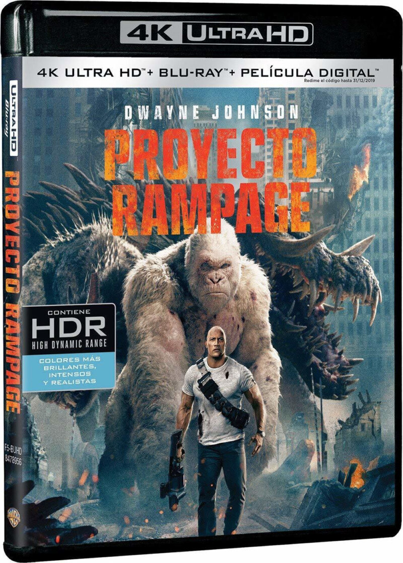 Rampage (Rampage: Унищожителите) 4K Ultra HD Blu-Ray + Blu-Ray