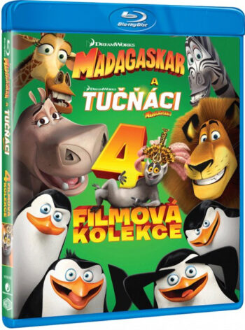 Madagascar (Колекция 1-3) + Penguins of Madagascar Blu-Ray