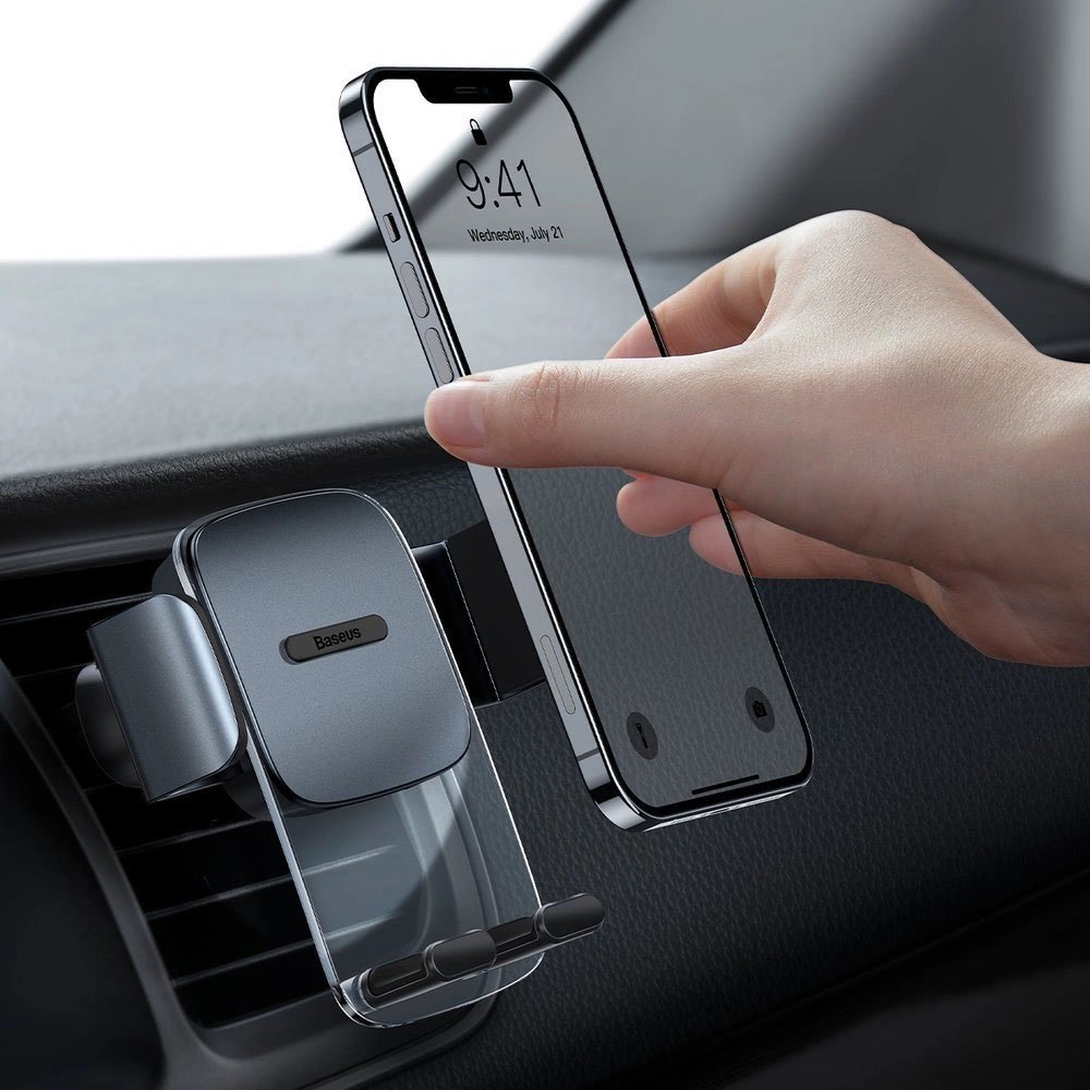 Автомобилна стойка за телефон Baseus Car Holder For Air Vent Черна