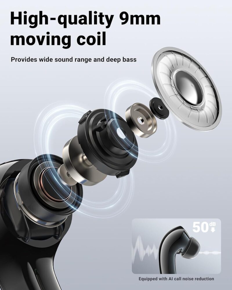 Безжични слушалки ACEFAST T9 True Wireless In-Ear Headphones Obsidian Black 2