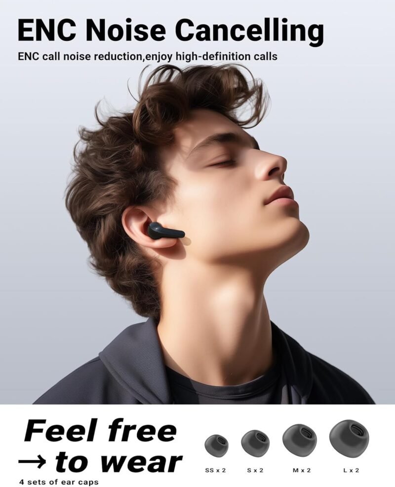 Безжични слушалки ACEFAST T9 True Wireless In-Ear Headphones Obsidian Black 4