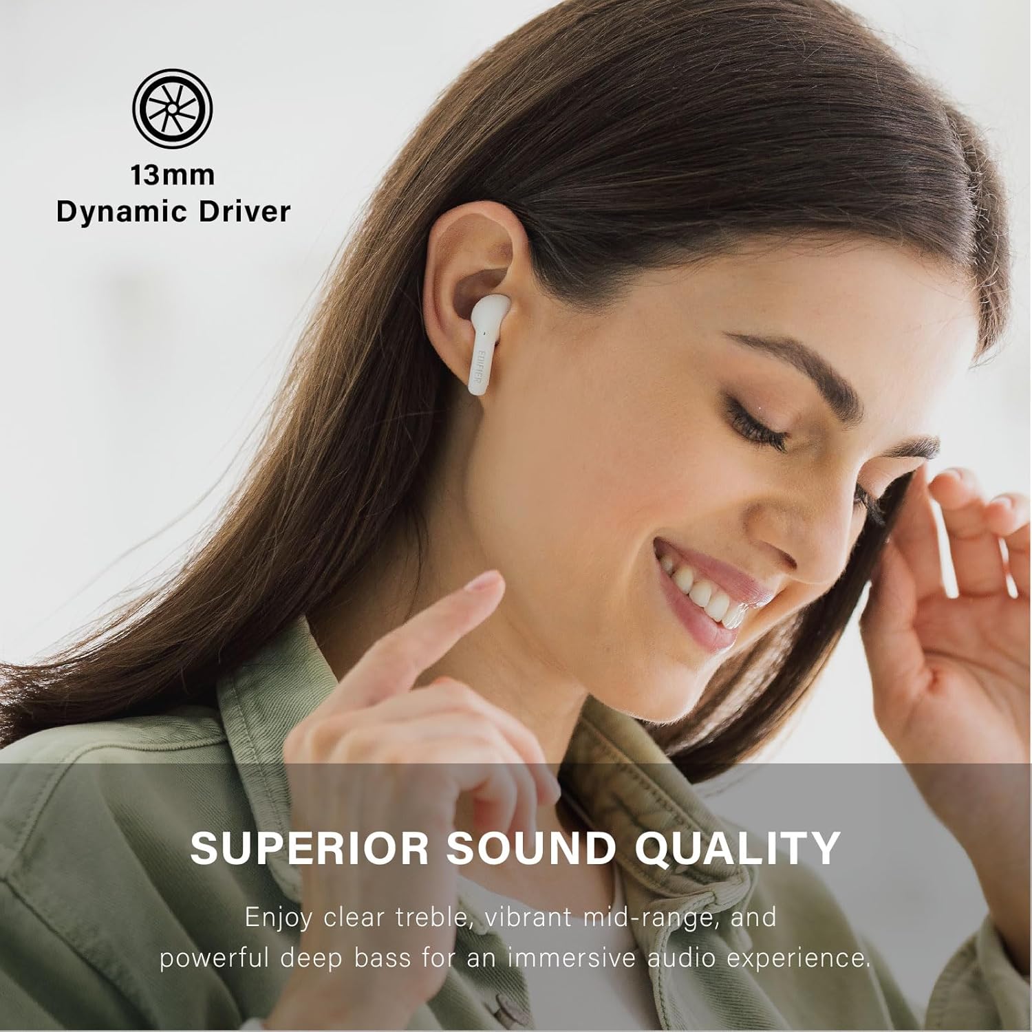 Безжични слушалки Edifier X2s True Wireless In-Ear Headphones White - Image 2