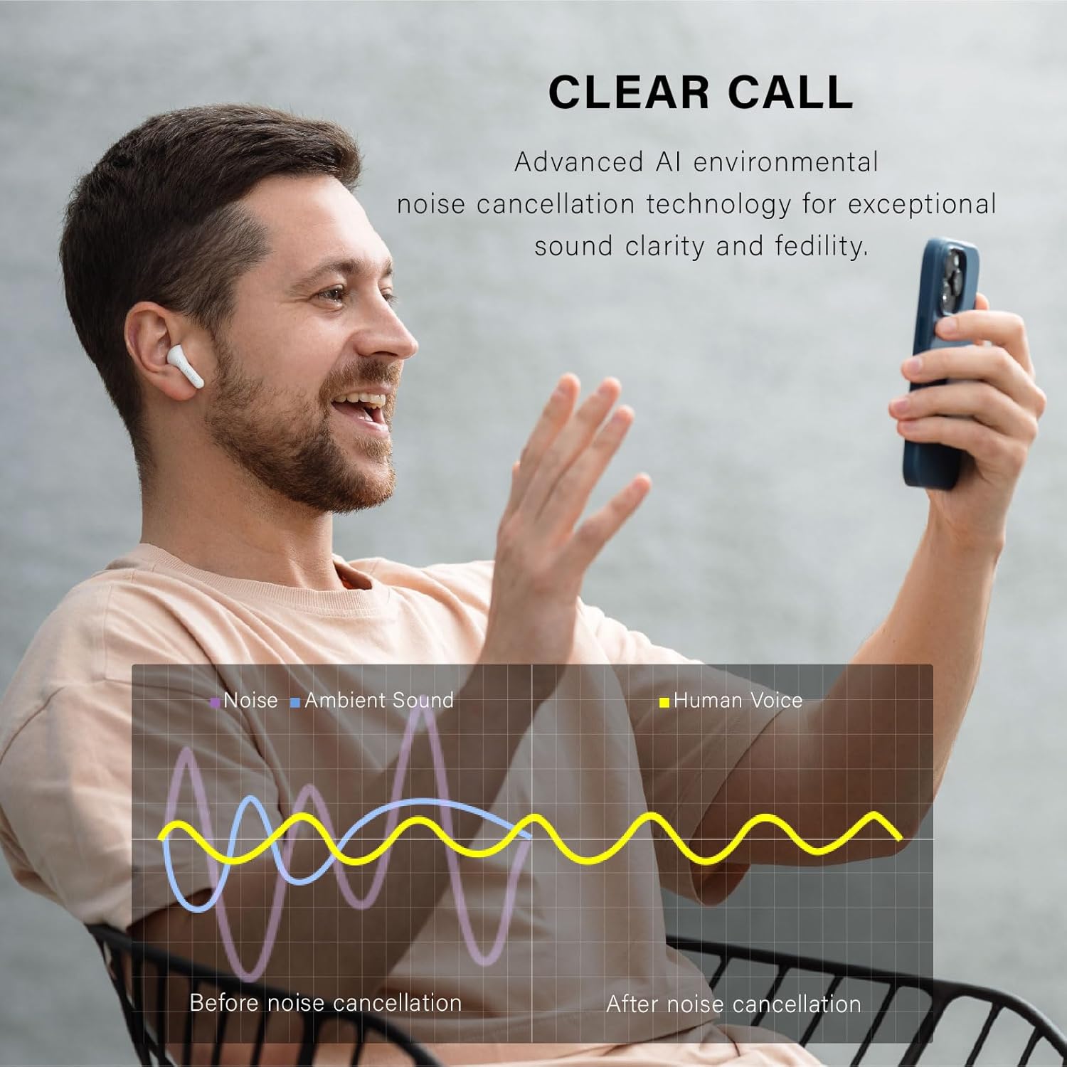 Безжични слушалки Edifier X2s True Wireless In-Ear Headphones White - Image 3