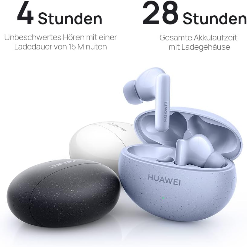 Безжични слушалки HUAWEI FreeBuds 5i True Wireless Headphones Ceramic White - Image 3