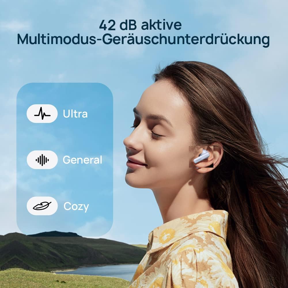 Безжични слушалки HUAWEI FreeBuds 5i True Wireless Headphones Ceramic White - Image 4