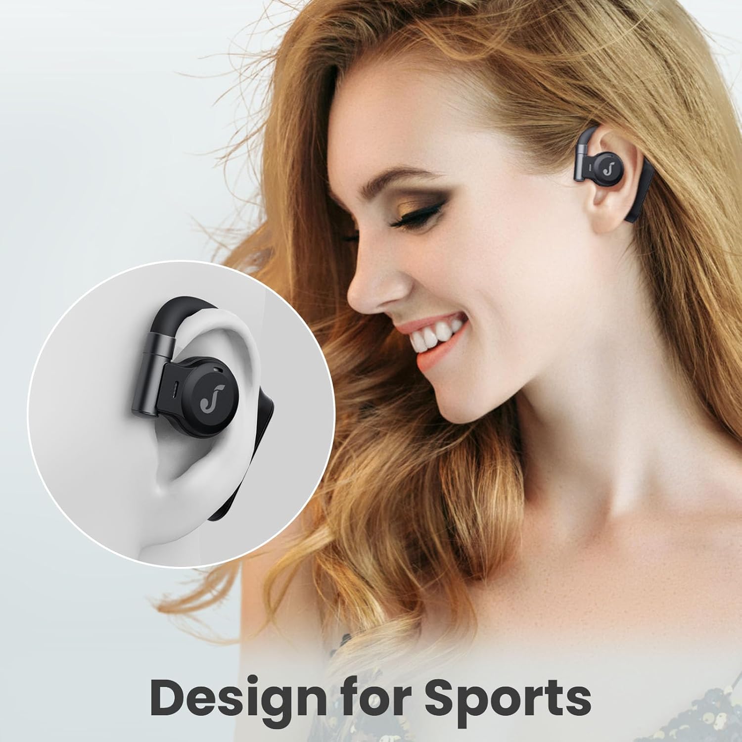 Безжични слушалки JAYINE JY05 Open Ear Wireless Headphones Black