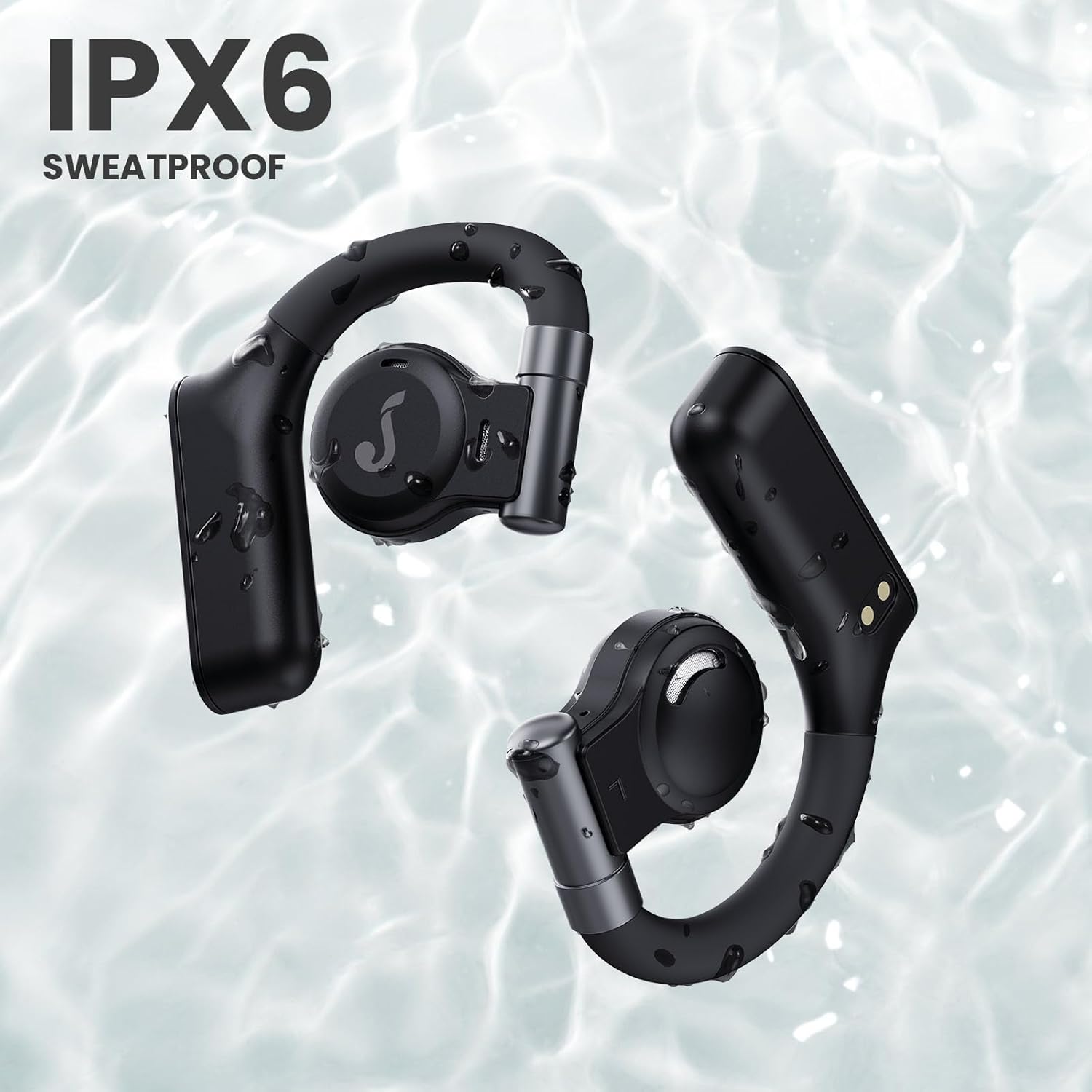 Безжични слушалки JAYINE JY05 Open Ear Wireless Headphones Black - Image 3