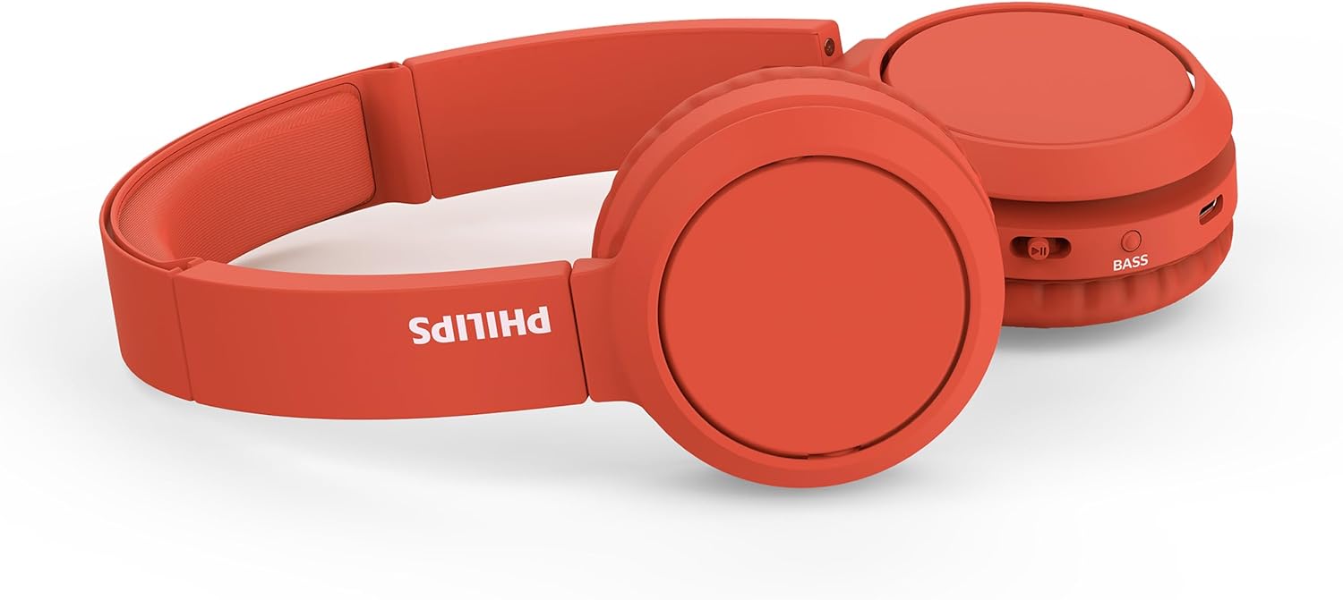 Безжични слушалки Philips TAH4205RD Wireless Headphones Red - Image 5