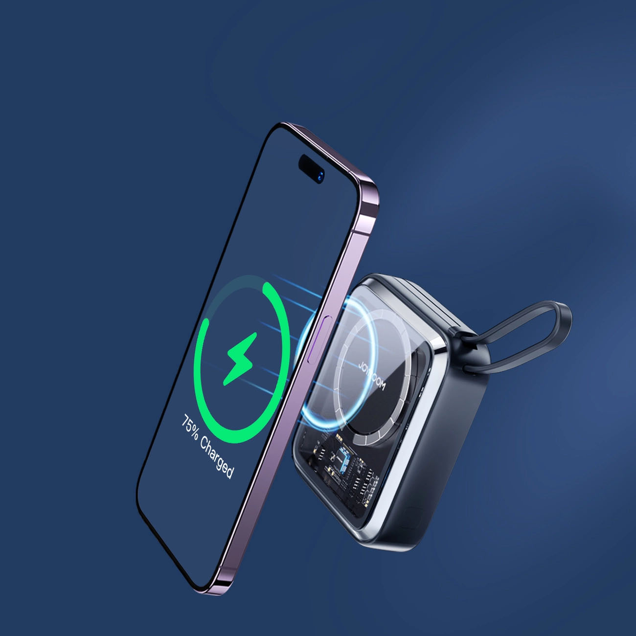 Външна батерия JOYROOM Power Bank Icy Series JR-L007 10000mAh MagSafe 22.5W + Безжично зарядно