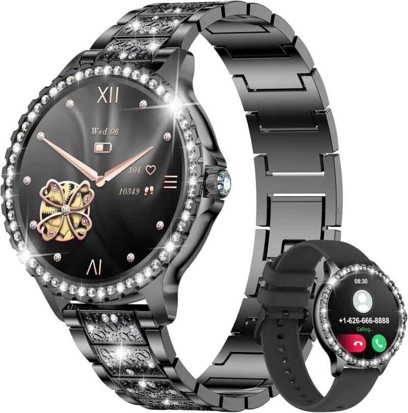 Дамски смарт часовник LIGE Smart Watch 1,32 Phone Function Black