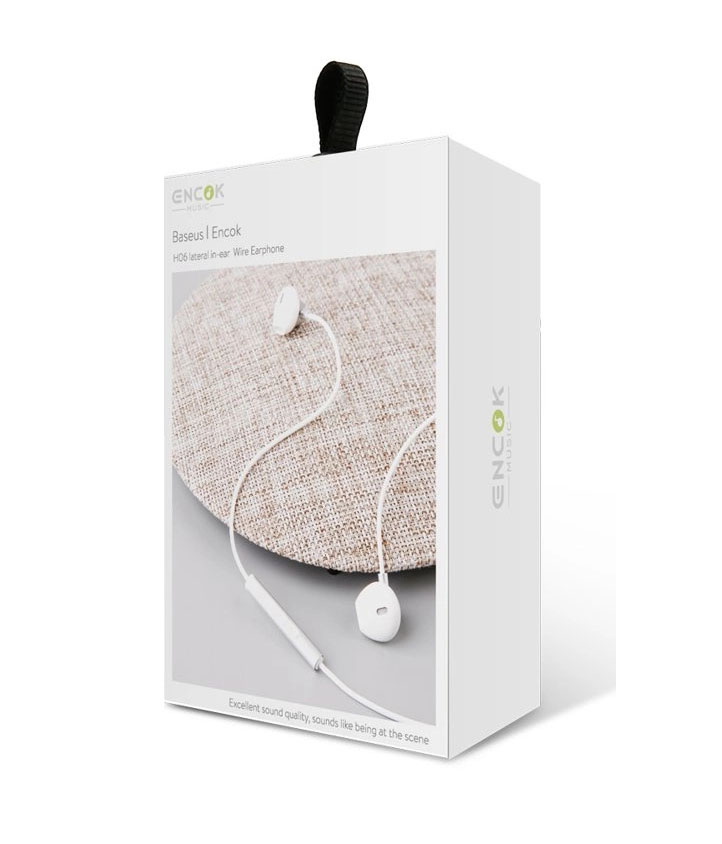 Жични слушалки с микрофон Baseus Encok H06 in-ear Headset with Remote Control Silver