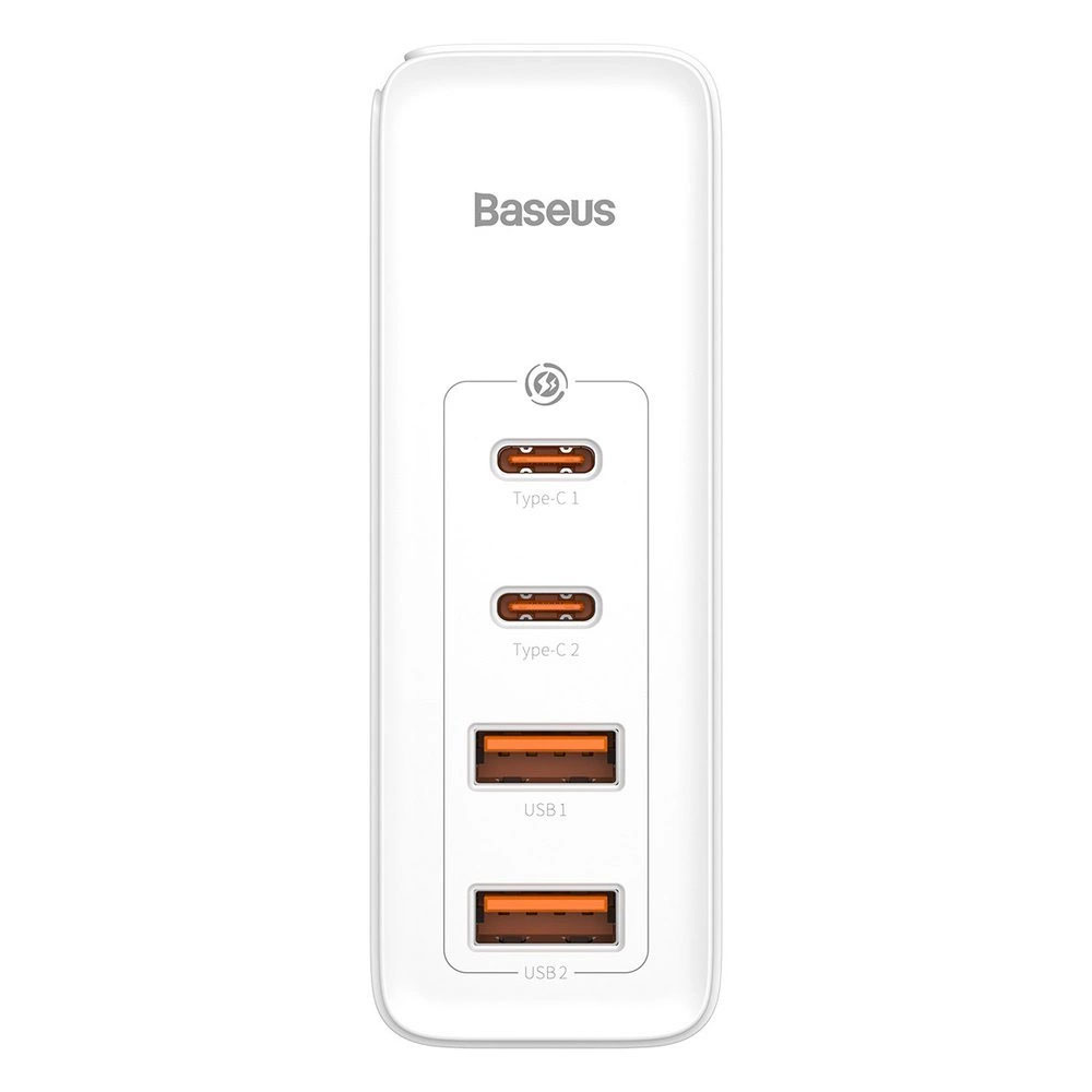 Зарядно за 220V Baseus GaN2 Pro Fast Charger 100W USB-А USB Type C Quick Charge 4 Бяло - Image 2