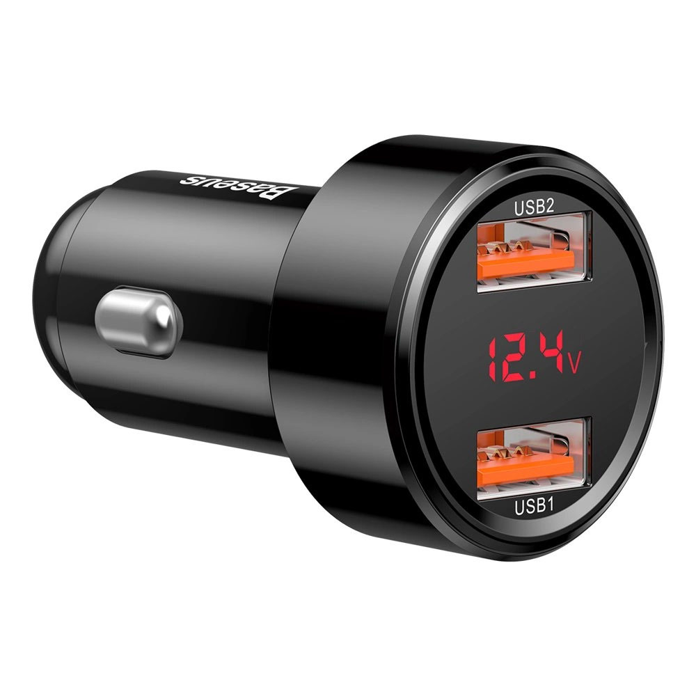 Зарядно за кола Baseus Magic Series Car Charger Dual QC 2x USB 45W 6A Черно - Image 3