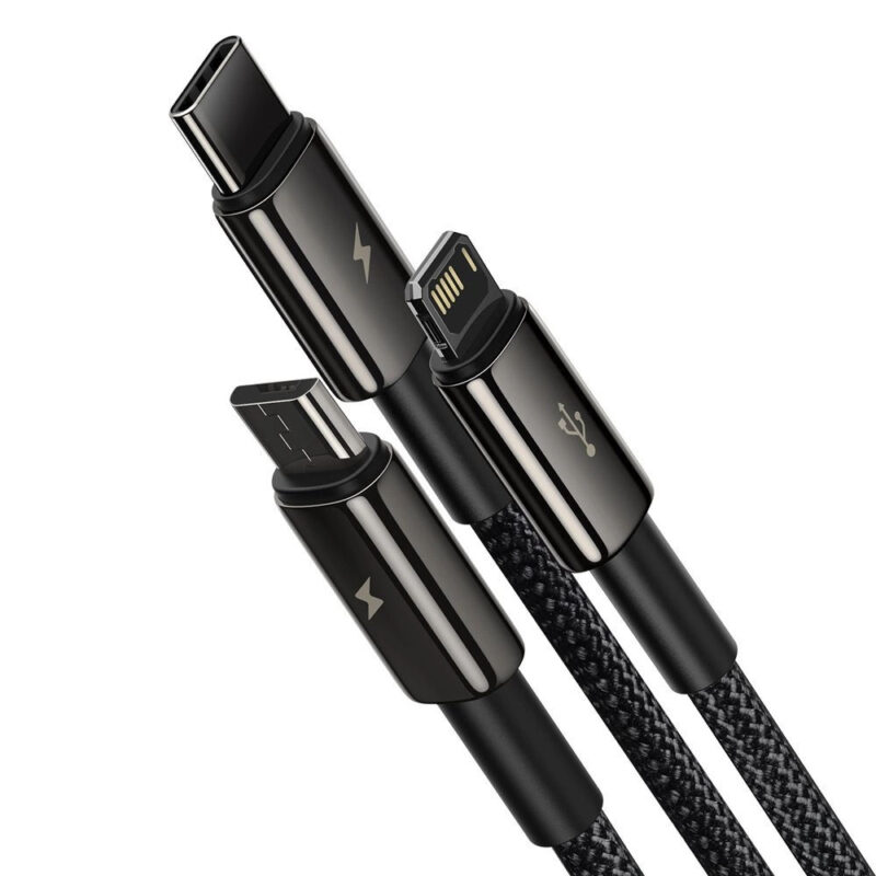 Кабел 3 в 1 Baseus Tungsten 3in1 Cable USB - USB Type C - Lightning - Micro USB 3.5 A 2