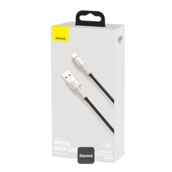 Кабел Baseus Cafule Metal PD USB-A - USB-C 1m 66W Черен