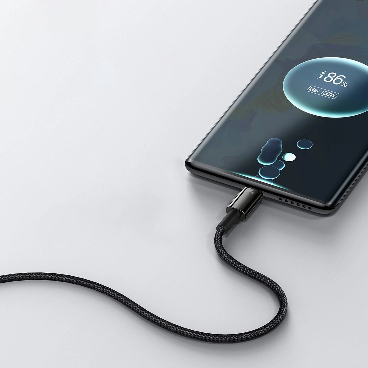 Кабел Baseus Tungsten Gold Cable USB-A - USB-C 100W 1m 