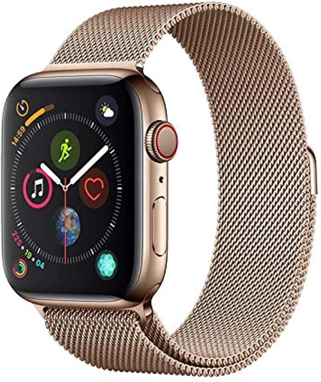 Каишка за смарт часовник Devia Elegant Series Milanese Loop Apple Watch 38-40mm Gold