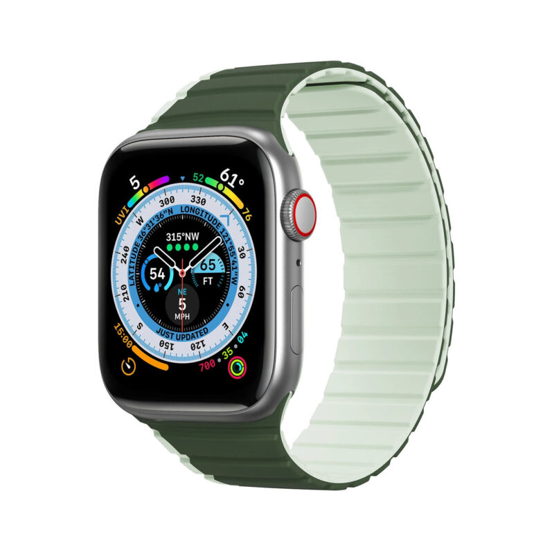 Каишка за смарт часовник Dux Ducis Magnetic LD Version Apple Watch SE 1-9 Green