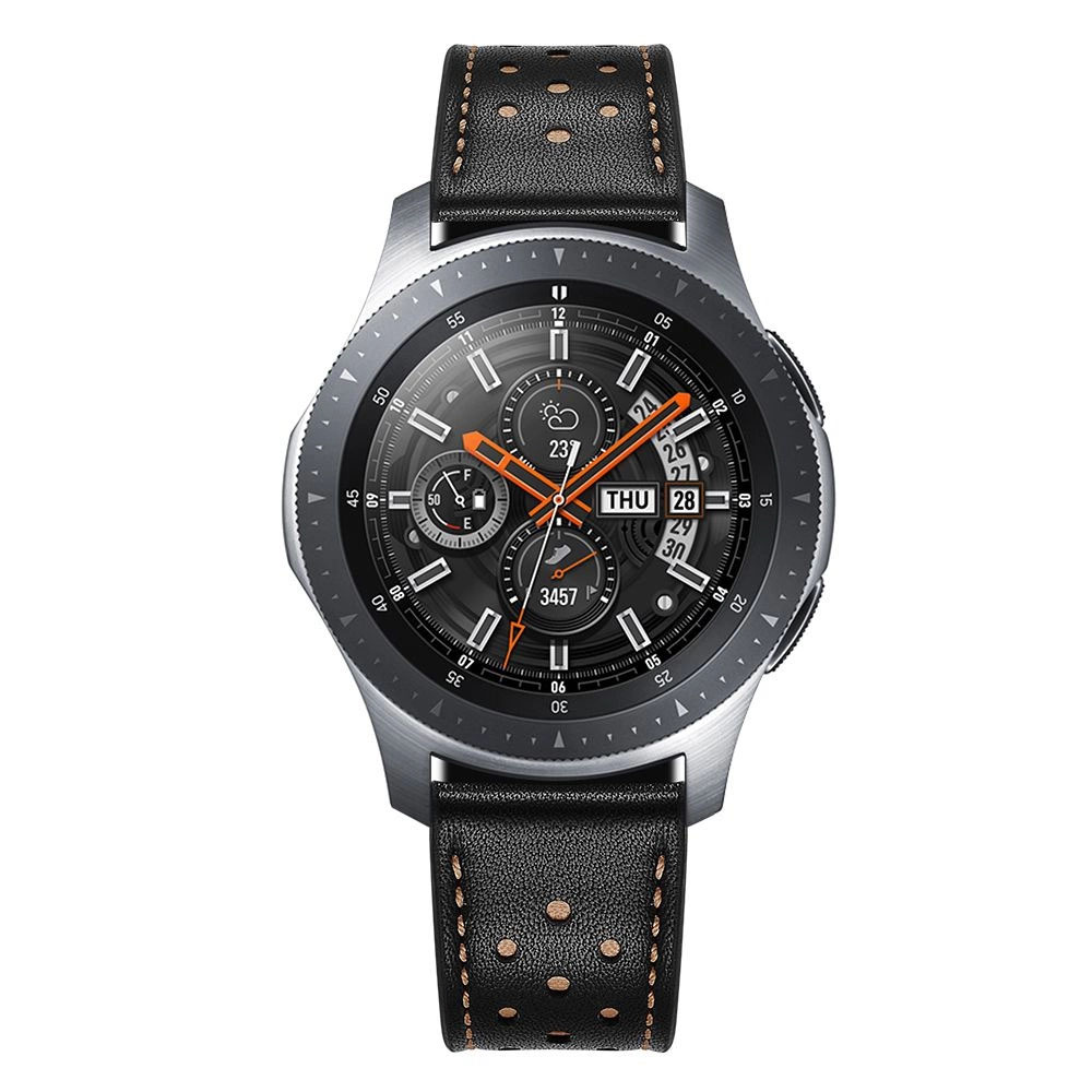 Каишка за смарт часовник Tech-Protect Leather Samsung Galaxy Watch 46mm Black - Image 2