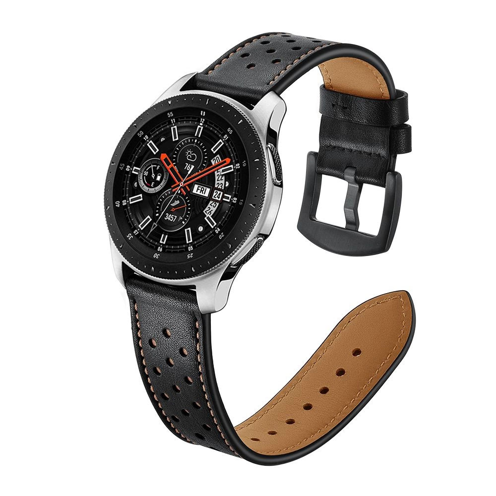 Каишка за смарт часовник Tech-Protect Leather Samsung Galaxy Watch 46mm Black - Image 3