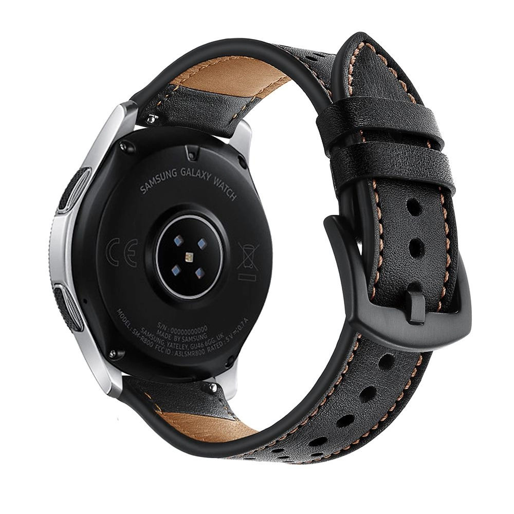 Каишка за смарт часовник Tech-Protect Leather Samsung Galaxy Watch 46mm Black - Image 4