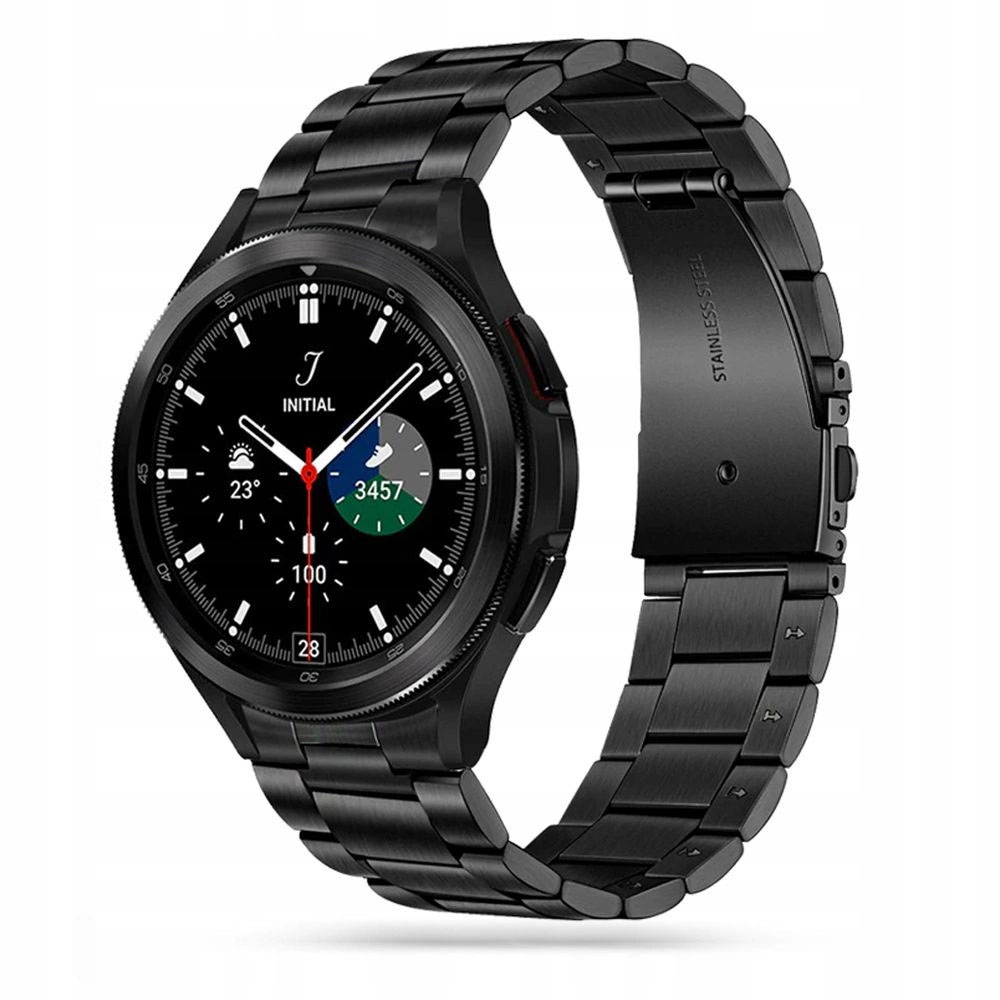 Каишка за смарт часовник Tech-Protect Неръждаема Стомана Samsung Galaxy Watch 4,5,5 Pro 6,7,FE Black