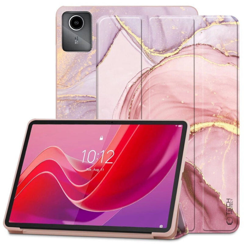 Калъф за таблет Tech-protect SmartCase Lenovo Tab M11 11 TB-330 Pink Marble