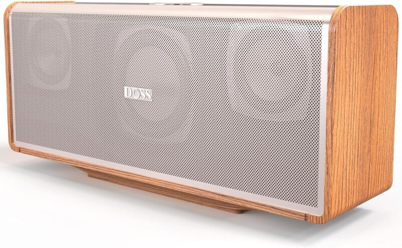 Преносима тонколона DOSS SoundBox XL Ultra Bluetooth Speaker Music Box 2.1 Channel 80W Gold