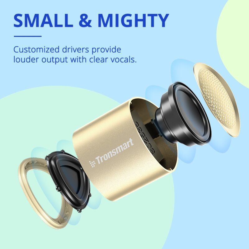 Преносима тонколона Tronsmart Nimo Portable Mini Noble Gold