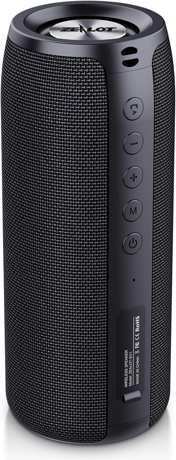 Преносима тонколона ZEALOT S51 Plus Bluetooth Speaker 20W IPX5 Black