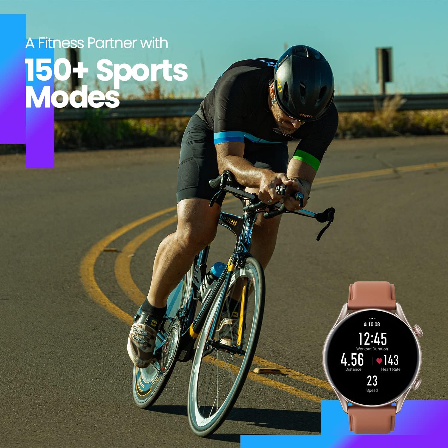 Смарт часовник Amazfit GTR 3 Pro Smart Watch, 1.45 inch AMOLED Display Brown - Image 3