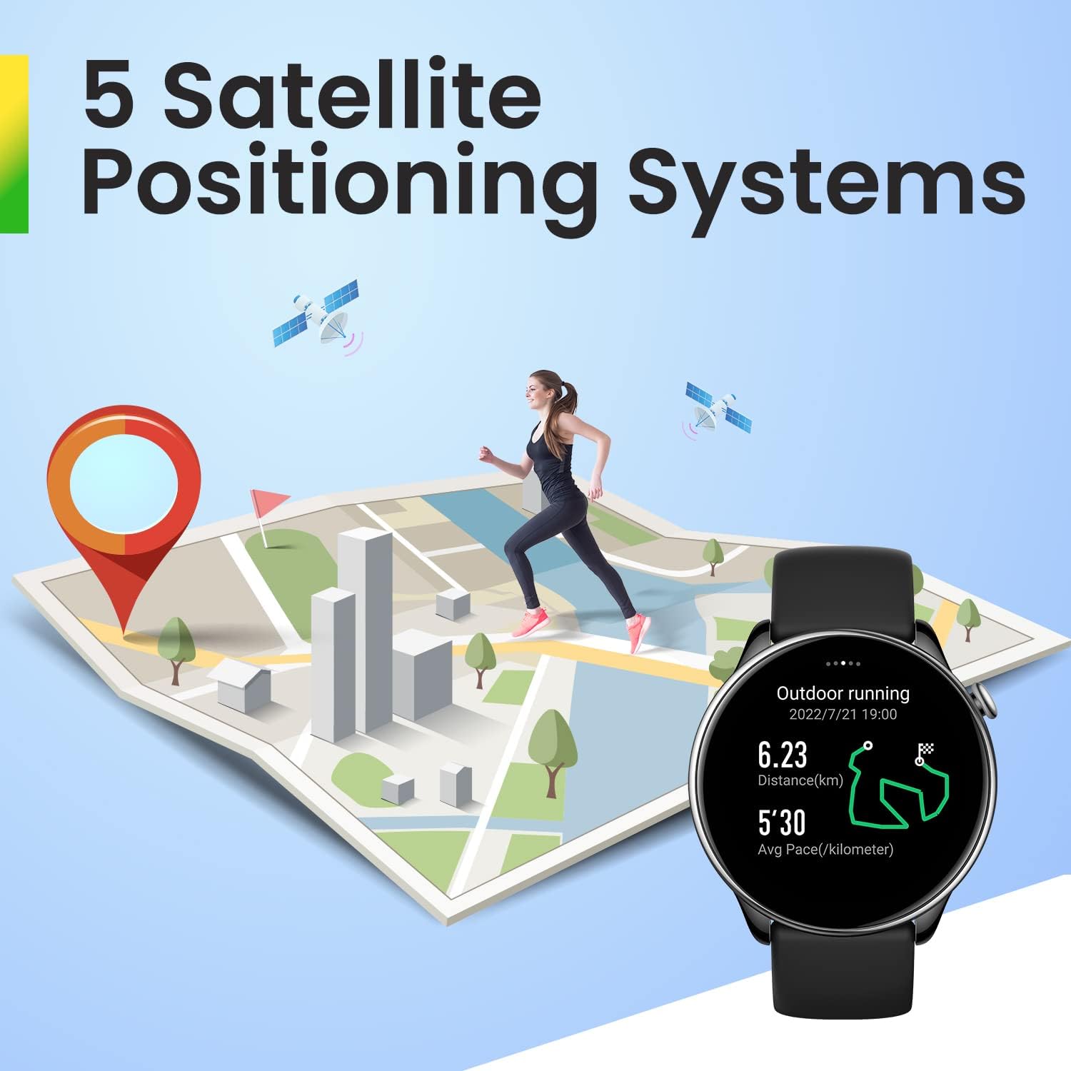Смарт часовник Amazfit GTR Mini Smart Watch 1,28 Phone Function Dual Band GPS Misty Pink - Image 9