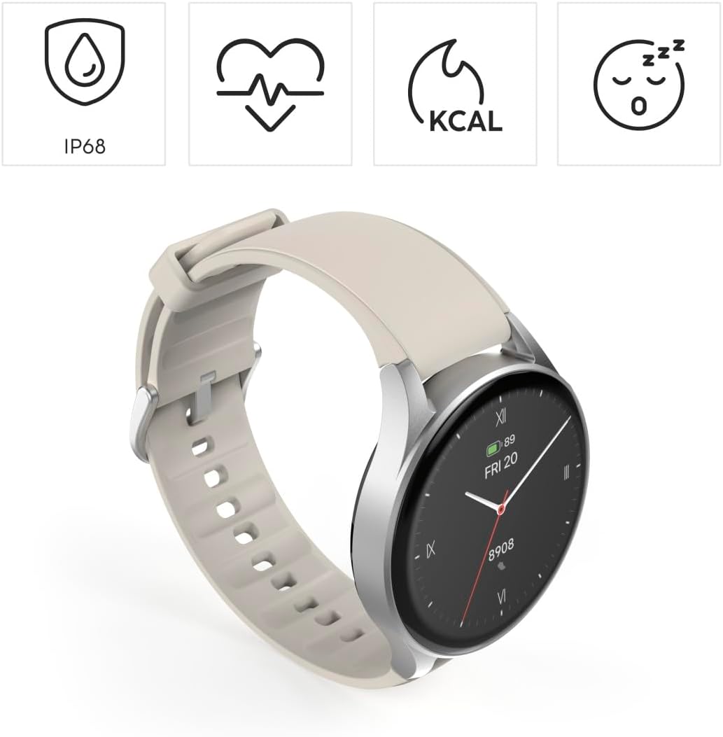 Смарт часовник Hama Smart Watch 8900 1.32 inch AMOLED Display Silver - Image 2