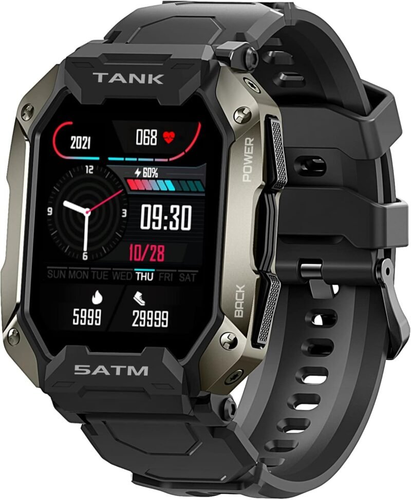 Смарт часовник KOSPET TANK Men’s Smart Watch 1,72 IP69K Black