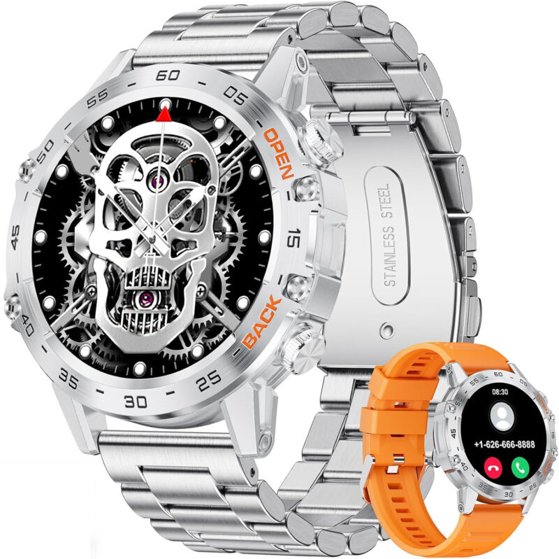 Смарт часовник LIGE Men’s Smart Watch 1,39 Phone Function Silver