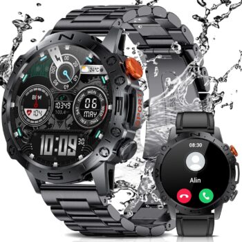 Смарт часовник LIGE Men's Smart Watch 1,43 Amoled Phone Function Black