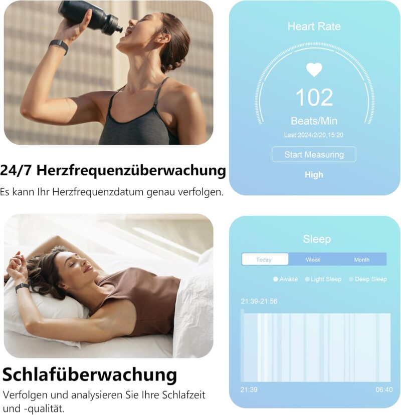 Смарт часовник Narcid Smart Watch 2 Inch IP68 Black 3