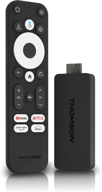 Thomson Streaming Stick 140 4K UHD Google TV WiFi Googlecast Integrated Мултимедиен плеър