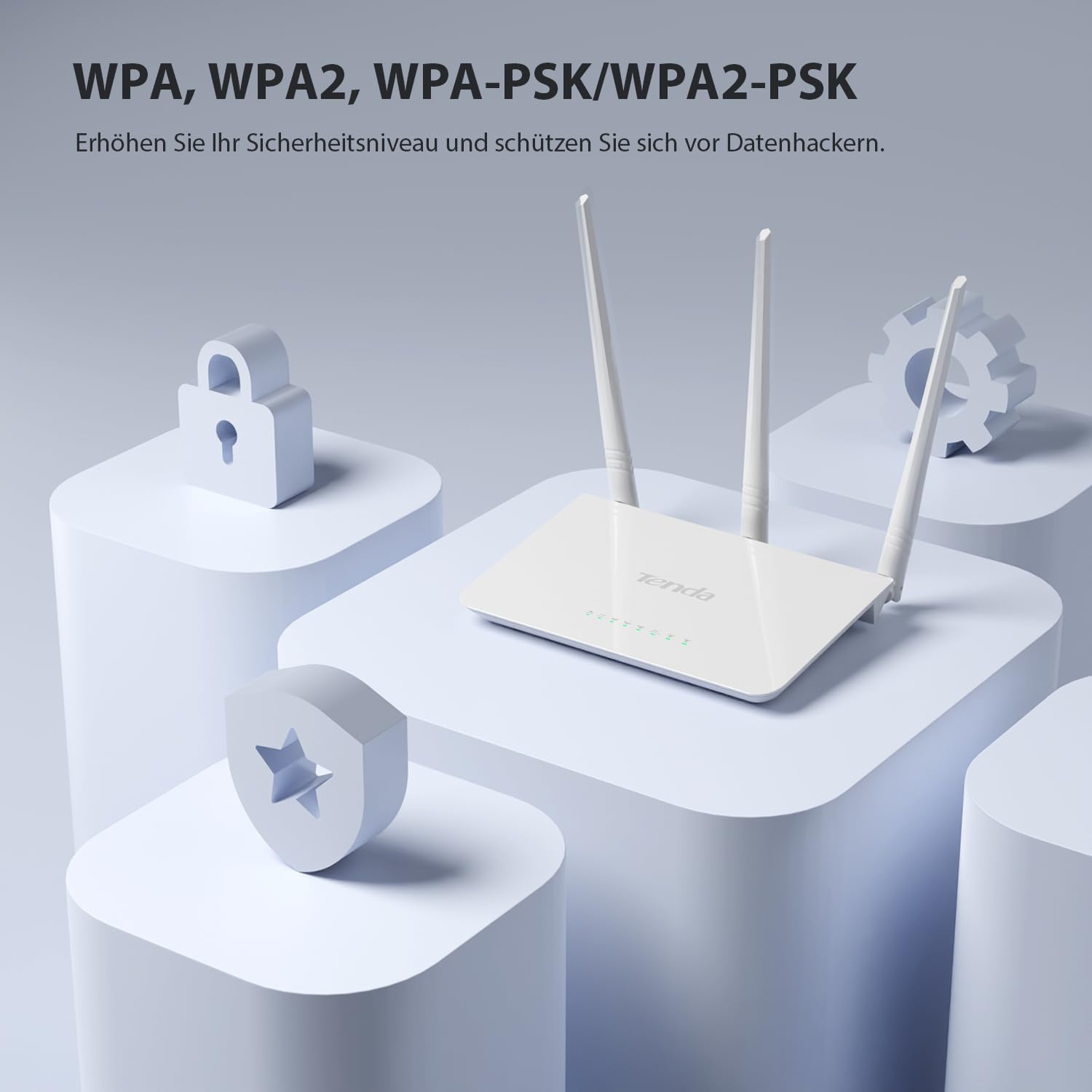 Безжичен рутер Tenda F3 WLAN Router N300 - Image 4