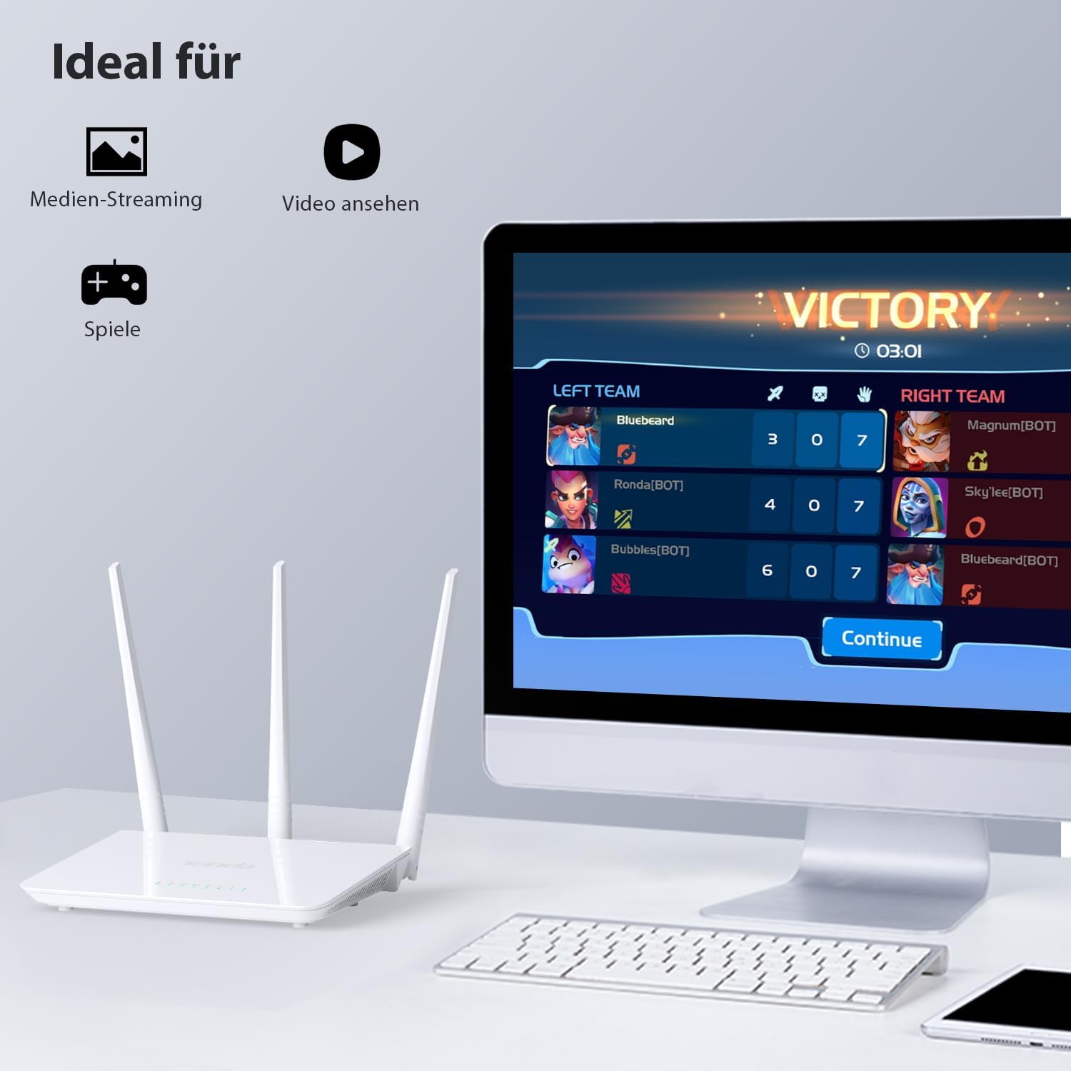 Безжичен рутер Tenda F3 WLAN Router N300 - Image 5