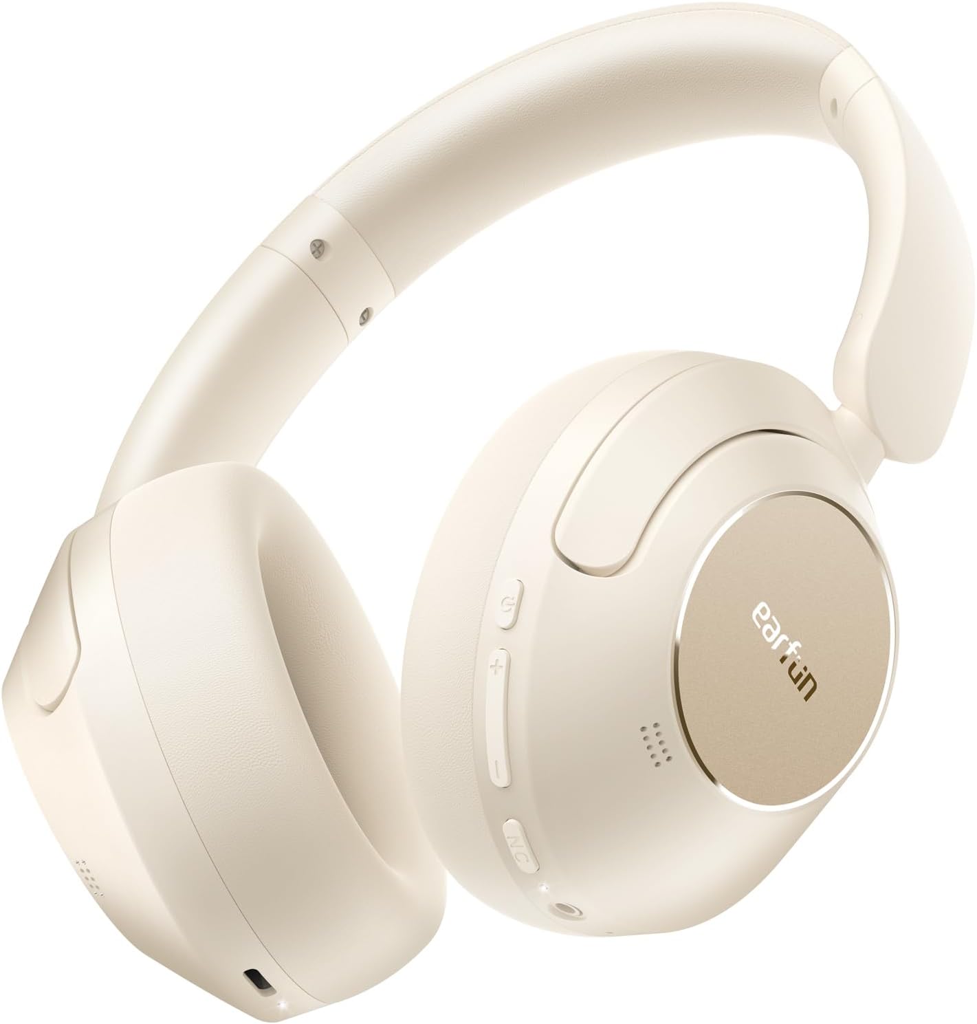 Безжични слушалки EarFun Wave Pro Hi-Res Audio LDAC Wireless Headphones White