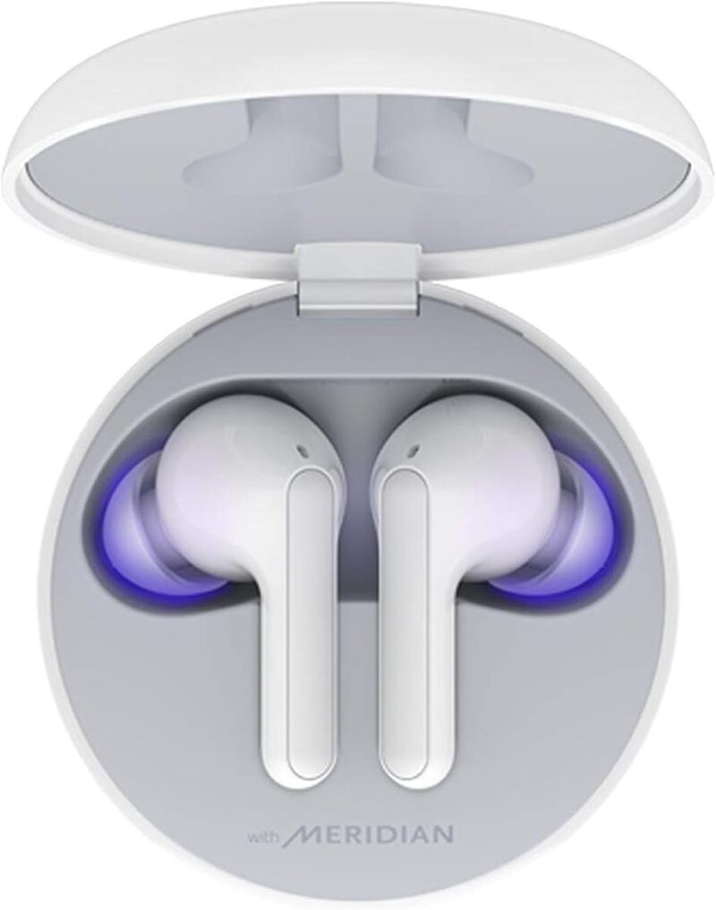 Безжични слушалки LG TONE Free FN5U UVnano True Wireless Headphones White Безжични слушалки LG TONE Free FN5U UVnano True Wireless Headphones White