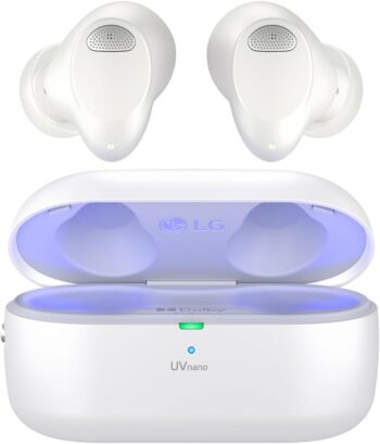 Безжични слушалки LG TONE Free T90S Dolby Atmos Sound True Wireless Headphones White
