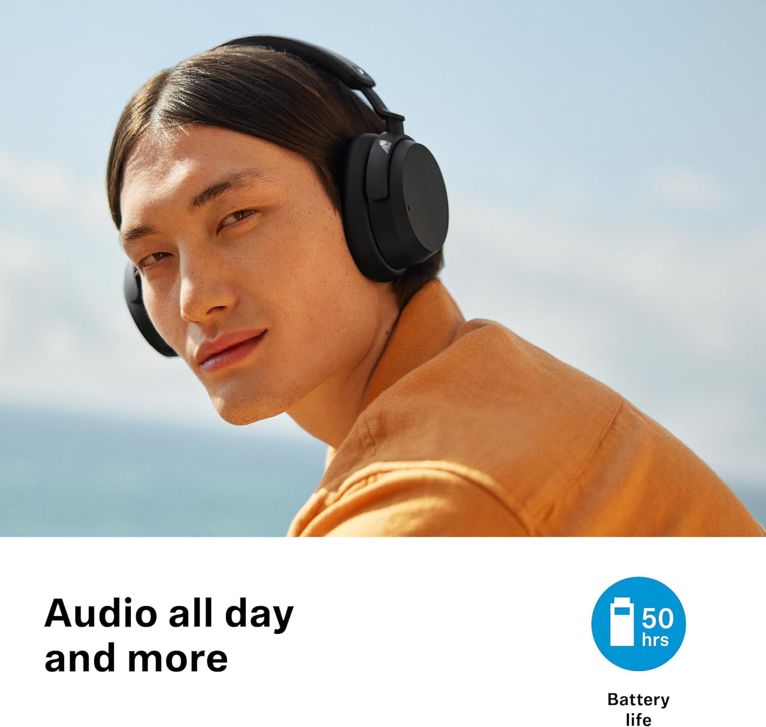 Безжични слушалки Sennheiser ACCENTUM Wireless Bluetooth Headphones White - Image 2