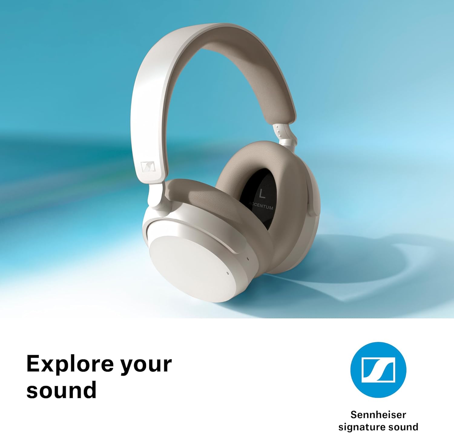 Безжични слушалки Sennheiser ACCENTUM Wireless Bluetooth Headphones White - Image 4