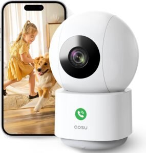 Вътрешна камера за наблюдение AOSU C2E2BH11WD 3MP WiFi Indoor Surveillance Camera