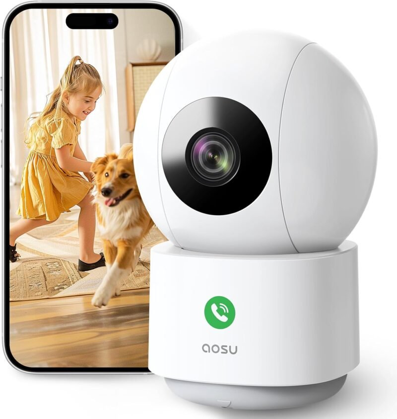 Вътрешна камера за наблюдение AOSU C2E2BH11WD 3MP WiFi Indoor Surveillance Camera