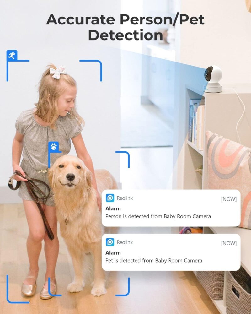 Вътрешна камера за наблюдение Reolink E1 Pro 4MP WiFi Indoor Security Camera WiFi Black 4