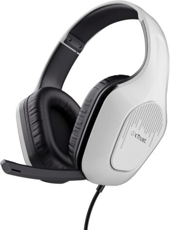 Геймърски слушалки Trust Gaming GXT 415W Zirox Gaming Headset PC, Xbox, PS4, PS5 White