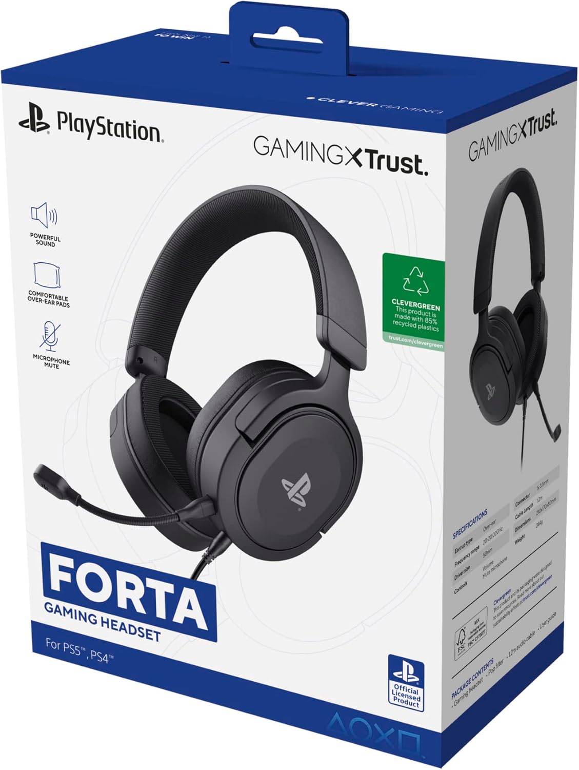 Геймърски слушалки Trust Gaming GXT 498W Forta Headset Playstation PS4-PS5 Black - Image 8